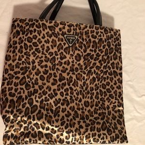 Guess, nylon leopard print bag